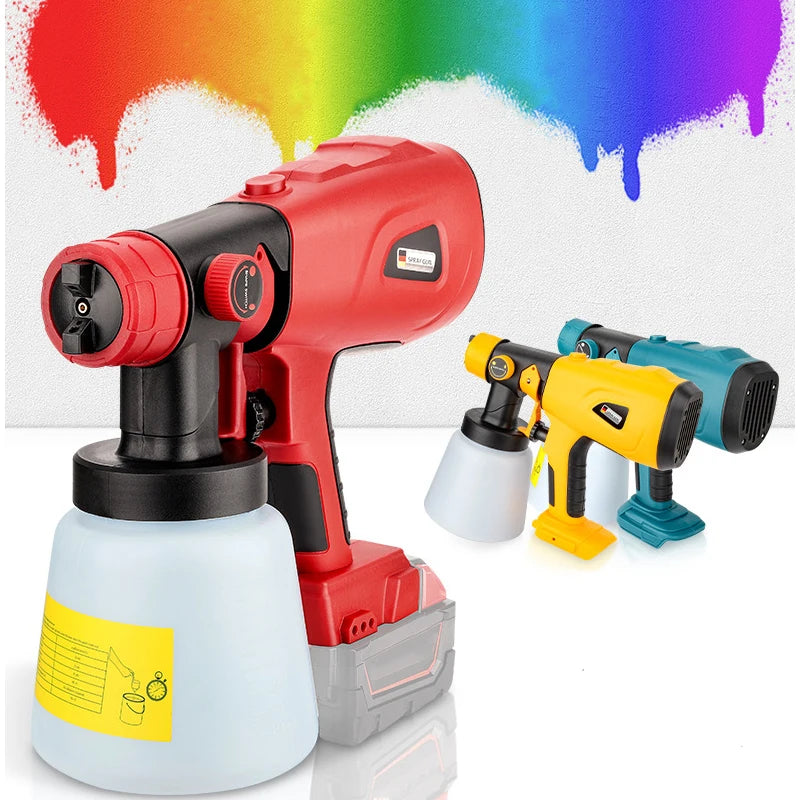 High-pressure Cordless Paint Sprayer with 2 Batteries