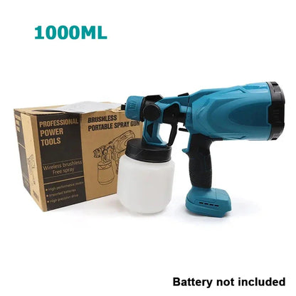 High-pressure Cordless Paint Sprayer with 2 Batteries