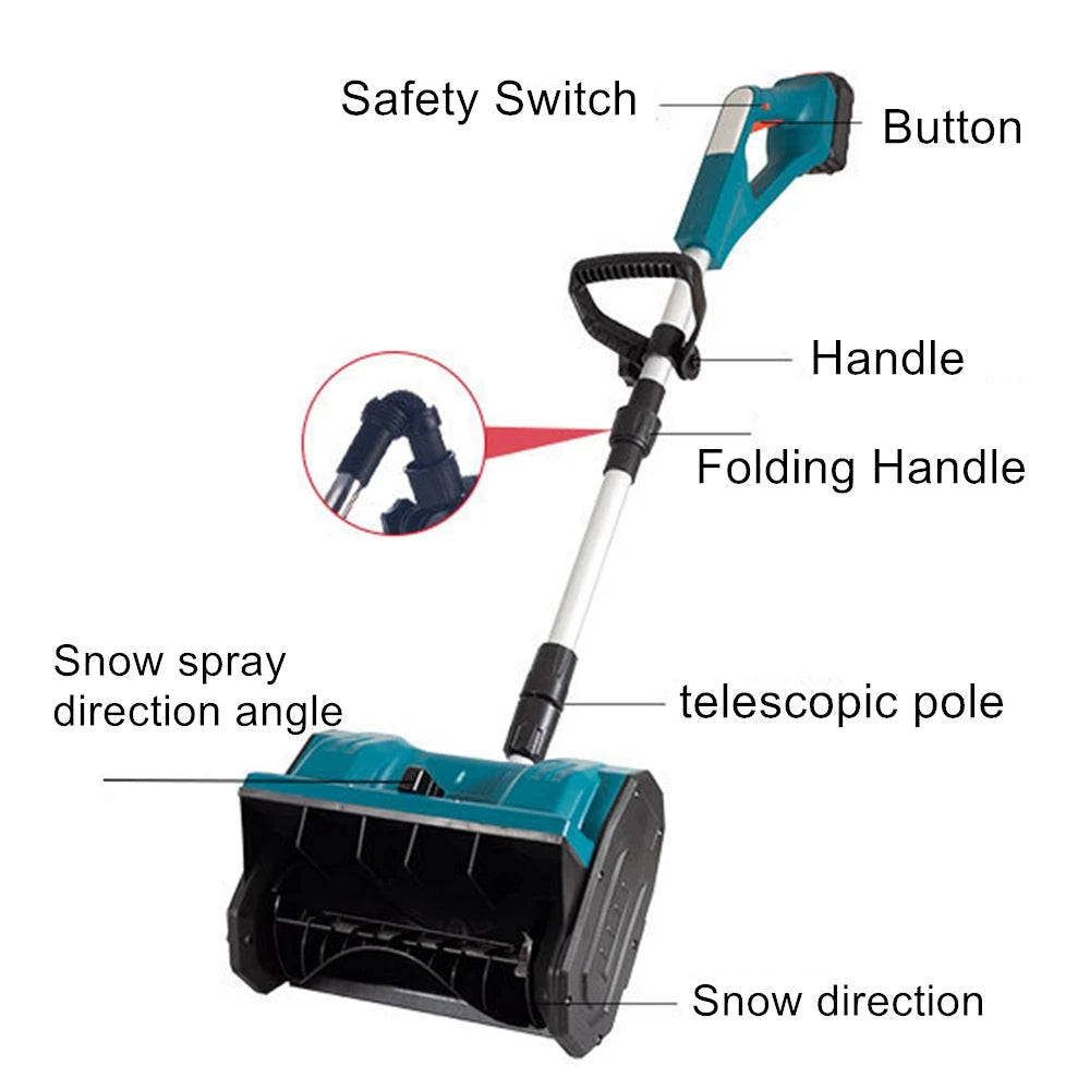 12 inches Cordless Snow Shovel with 2 Batteries