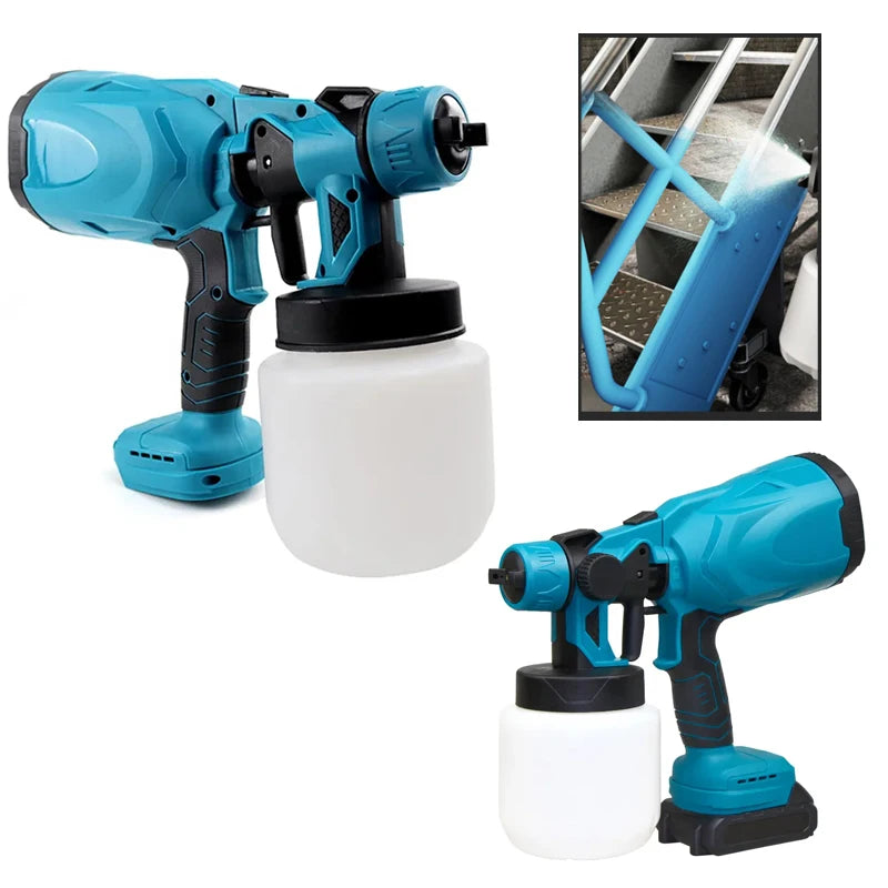 High-pressure Cordless Paint Sprayer with 2 Batteries